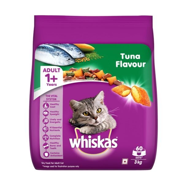 Whiskas Adult Dry Cat Food-Tuna Flavour (1+ Years)