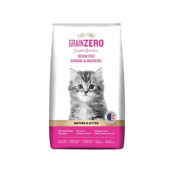 Grain Zero Ocean Fish, Sardine and Mackerel Kitten Dry Cat Food 3kg