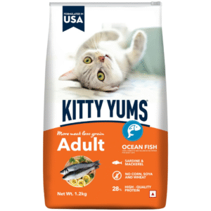 Kitty Yums Adult (+1 Year) Dry Cat Food, Ocean Fish
