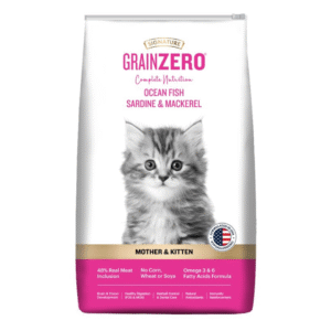 Signature Grain Zero Ocean Fish, Sardine & Mackerel Mother & Kitten Cat Dry Food